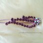 Purple Flower Sparkling Hair Clip