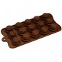 Silicone Chocolate Mold: Spiral Cone 15 Cavities