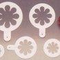 Decorating Stencil  STAINLESS STEEL 5 Pc Set- Daisies