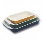 Chasseur Enamel Rectangular Casserole Dish 1Qt. Red