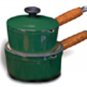Chasseur Enamel Cast-Iron Sauce Pan with Lid 3Qt BLUE