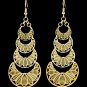 Long Gold Chandelier Earrings