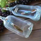 Beaded Dish and Tray with knife and spoon