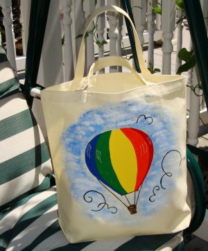 Colorful Hot Air Balloon Tote Bag