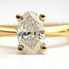 1.01ct Oval Diamond Solitaire Ring