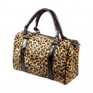 FB-WS171-LEOPARD[Dignity Leopard] Fashion Leopard Double Handle Leatherette Satchel Bag Handbag