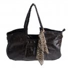 FB-XXK177-COFFEE[Charm Beauty] Coffee Leatherette Double Handle Handbag Shoulder Bag Satchel Bag w/A