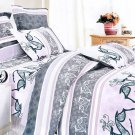 MH01003-1 [Purple Deer Totem] 100% Cotton 3PC Comforter Cover/Duvet Cover Combo (Twin Size)