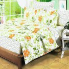 BIAB(DDX09-4/CFR01-4/PLW01x2) [Summer Leaf] 7PC Bed In A Bag Combo 300GSM (King Size)
