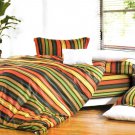 BIAB(MF76-2/CFR01-2/PLW01x2) [Colorful Stripe] 7PC Bed In A Bag Combo 300GSM (Full Size)