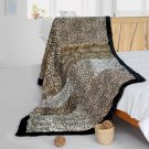 ONITIVA-BLK-085 [Enthusiasm] Animal Style Patchwork Throw Blanket (61 by 86.6 inches)