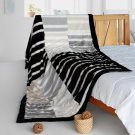 ONITIVA-BLK-091 [Romantic Trip] Stylish Patchwork Throw Blanket (61 by 86.6 inches)