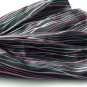 BRA-SCA01026-L Brando Black Irregular Stripe Chic Exquisitely Soft Luxuriant Silky Scarf(Large)