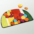 NAOMI-DA7019 [Flower & Stripes] Kids Room Rugs (15.7 by 24.8 inches)