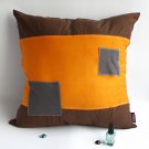 ONITIVA-DP054 [Trend] Knitted Fabric Patchwork Pillow Cushion Floor Cushion (19.7 by 19.7 inches)