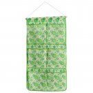 BN-WH034 [Green Flowers] Green/Wall Hanging/ Wall Organizers / Hanging Baskets (13*24)