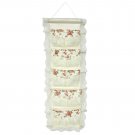YF-WH055 [Bud Silk & Allover] Ivory/Wall Hanging/ Wall Organizers / Baskets  (10*26)