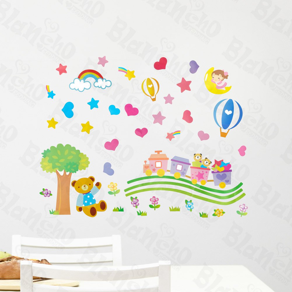 HEMU-HL-1308 Lovely Bear - Wall Decals Stickers Appliques Home Decor