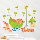 HEMU-HL-1320 Flowers & House - Wall Decals Stickers Appliques Home Decor