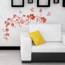 HEMU-HL-2151 Flower Vine - Large Wall Decals Stickers Appliques Home Decor