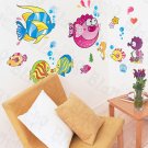 HEMU-HL-6806 Tropical Fish 2 - X-Large Wall Decals Stickers Appliques Home Decor