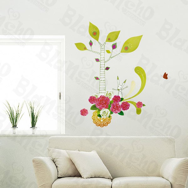 HEMU-LD-8066 Bright Flowers - Wall Decals Stickers Appliques Home Decor