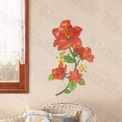 HEMU-LD-8107 Rubies Flowers - Wall Decals Stickers Appliques Home Decor