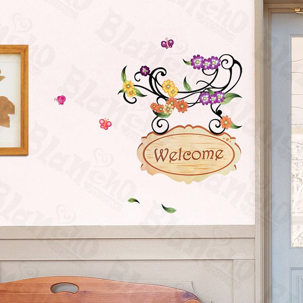 HEMU-ZS-054 Welcome 2 - Wall Decals Stickers Appliques Home Decor