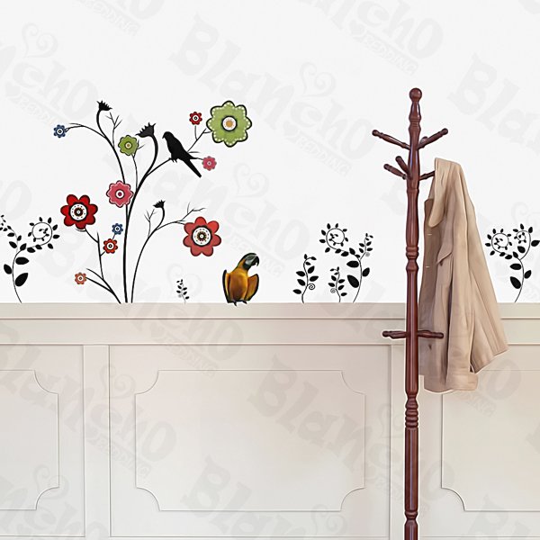 HEMU-ZS-082 Flower Decor-6 - Wall Decals Stickers Appliques Home Decor