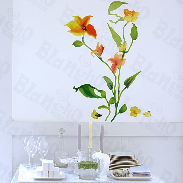 HEMU-ZS-089 Flower Decor-7 - Wall Decals Stickers Appliques Home Decor