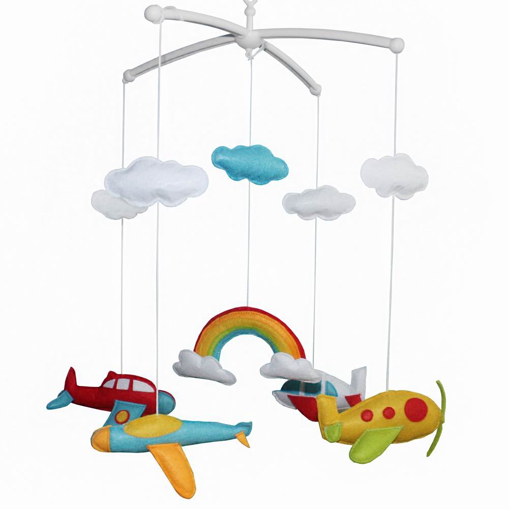 BC-BAB-ONIM0017-MIKI-CATH Lovely Infant Music Mobile Handmade Baby Crib Mobile Hanging Bell