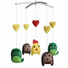 BC-BAB-ONIM0032-WING-CELI [Cartoon Animals] Baby Bed Hanging Bell Mobile Musical Crib Mobile