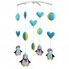 BC-BAB-ONIM0085-MIKI-CELI [Cute Penguins] Newborn Baby Musical Toys Crib Dreams Mobile