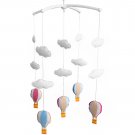 BC-BAB-ONIM0114-BELL-CELI Hot-air Balloon Design Baby Crib Rotatable Bed Bell, Colorful Mobile