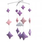 BC-BAB-ONIM0144-WING-CELI [Violet] Adorable Baby Crib Decoration Mobile Wind-up Music Box Mobile