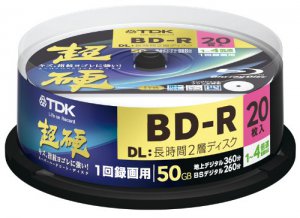 20 TDK BD-R 50GB 4x