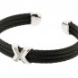 Rhinestone X Rope Bracelet