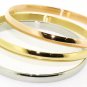 Set of 3 Gold Silver and Bronze Colored Bangles