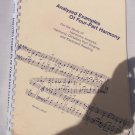 ANALYZED EXAMPLES OF FOUR-PART HARMONY, Gerald Lefkoff, 1980, rare