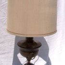 Classic 36" FREDERICK COOPER, CHICAGO, wood and brass lamp with original shade