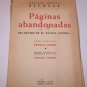 PAGINAS ABANDONADAS, Gustavo Adolfo Becquer, Dionisio G. Fierros signed 1st ed.