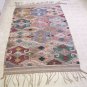ESTATE: flatweave rug, kelim, killim, Anatolian? Morrocan? unique 43" x 78"