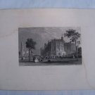 LANCASTER CASTLE, c1830s steel plate engraving, T. Allom, T. Higham
