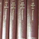 LAW BOOKS: U.S.C.A., West, Title 49 TRANSPORTATION, 4 hardcover volumes