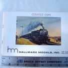 Rare, HALLMARK MODELS 1968 CATALOG, Counter Copy, cover mounted picture