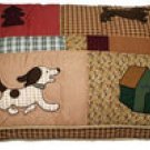 Dog Applique Quilted Bed - 30" x 40"