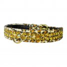 Rhinestone Jaguar Animal Print Collar Size 18 14"-16"
