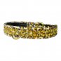 Rhinestone Jaguar Animal Print Collar Size 20 16"-18"