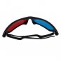 Red Blue Anaglyphic 3D Glasses with Plastic Framed Black for 3D Movie/Game/Vedio