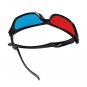 Red Blue Anaglyphic 3D Glasses with Plastic Framed Black for 3D Movie/Game/Vedio